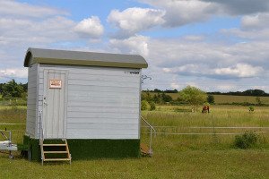 Shepherds Hut Hire Toilet Trailer