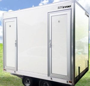 compact event toilet trailer