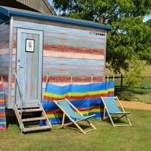 beach hut toilet