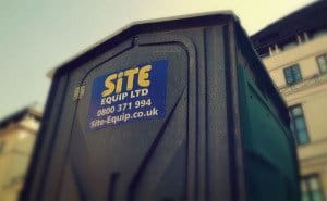 Construction hire equipment toilet