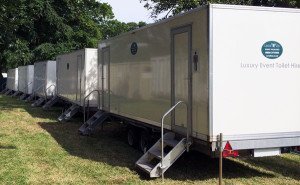 Event toilet trailers