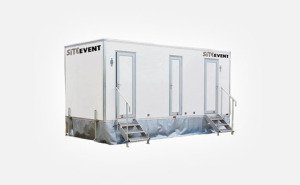 luxury event toilet trailers for hire