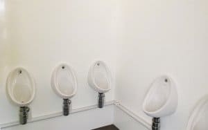 Urinals in luxury trailer