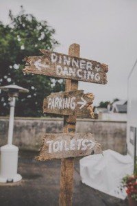 wedding toilet sign