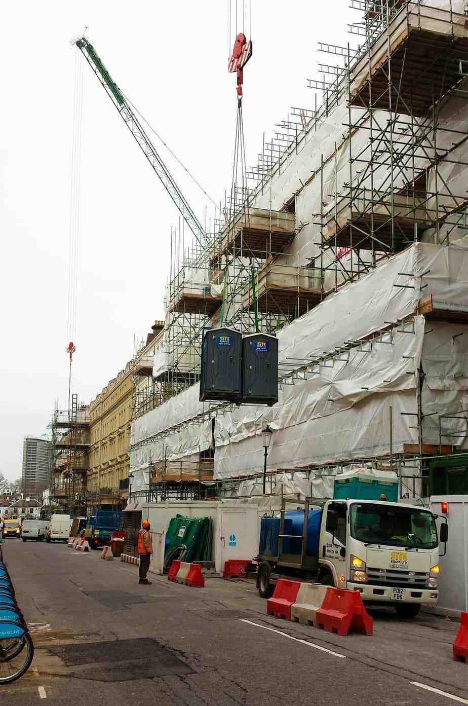 Portable loo hire for high rise buildings