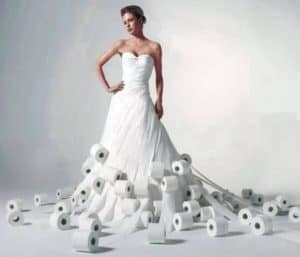 Charmin' Toilet Paper Wedding Dresses!