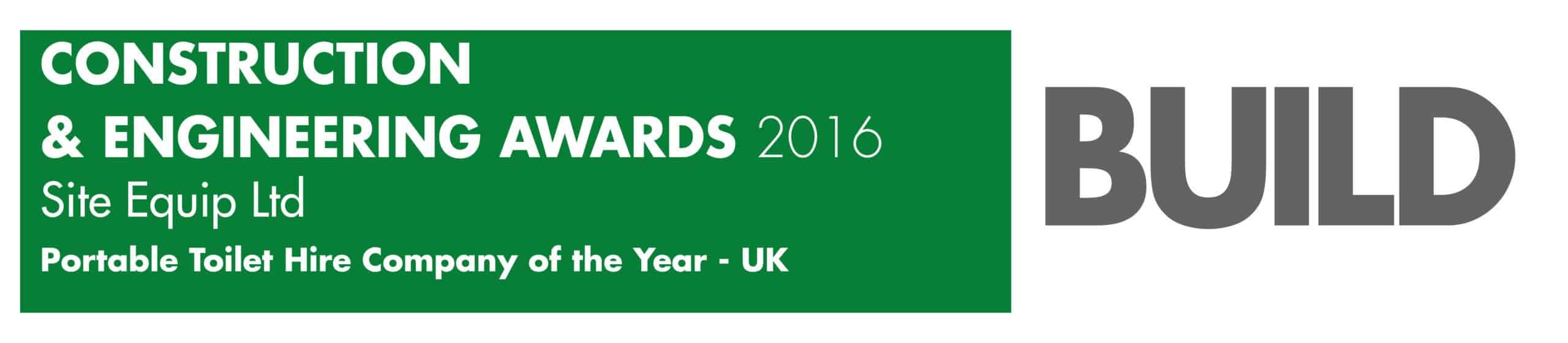 Portable Toilet Hire Company of the Year 2016