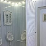 The shabby chic toilet trailer