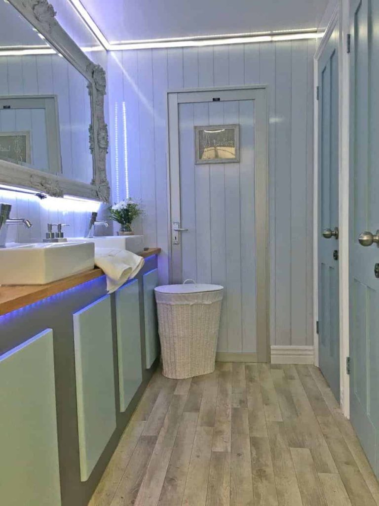 themed toilet trailer