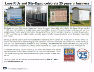 celebrating 25 years in business
