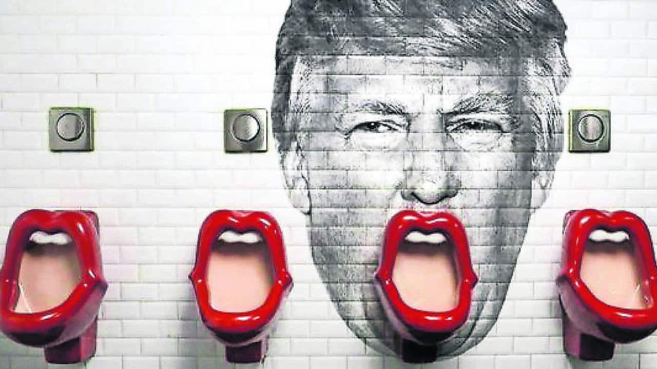 toilet themed artwork