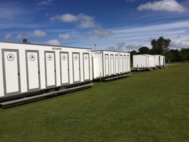 mobile temporary showers