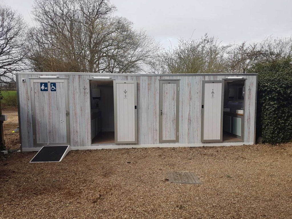 shabby chic static toilet block
