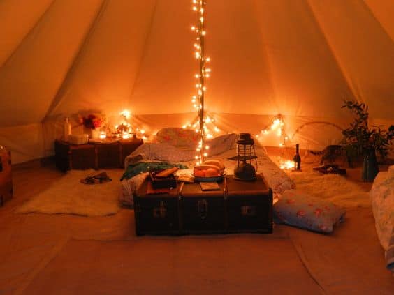 Check out how to turn camping into glamping
