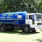 Large tanker emptying from Site Equip