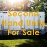 Second hand units for sale