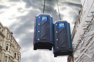 lifting frames for portable toilets