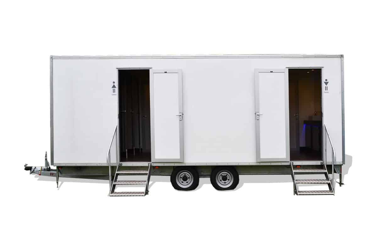 our latest luxury toilet trailer - 5+2.
