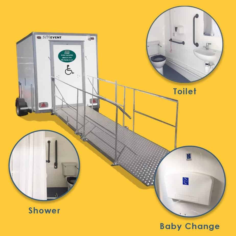 combined toilet and shower unit