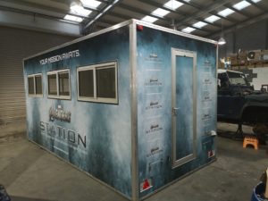 ticket booth wrap