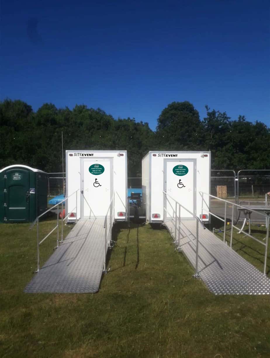 luxury accessible toilet hire