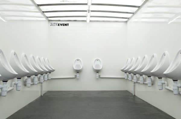 20 Man Urinal Trailer Interior