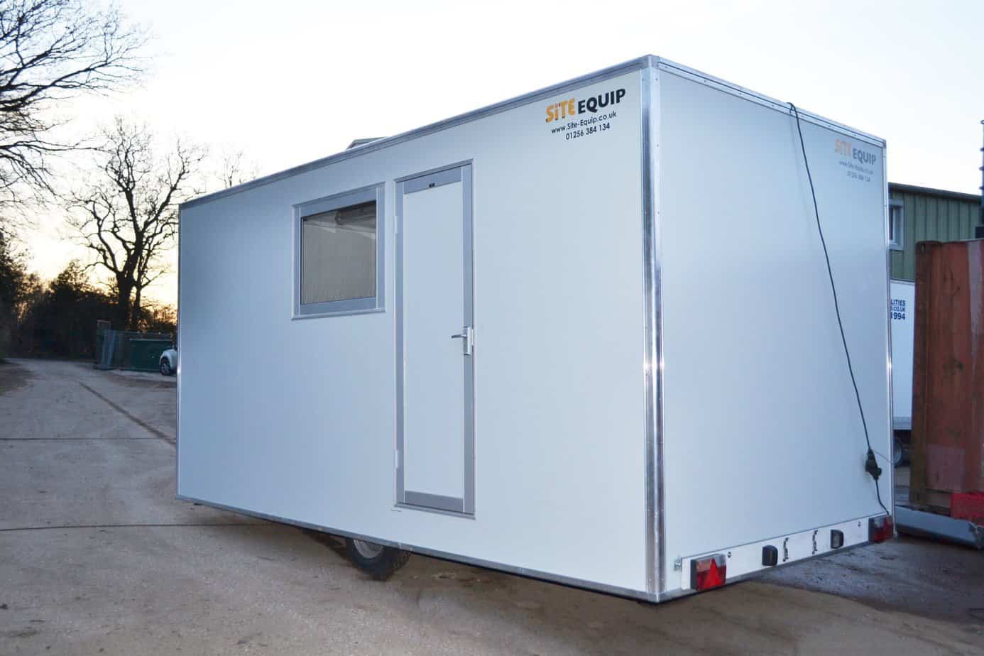 Wheeled site office hire