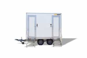 1+1 Wheeled Toilet Trailer from Site Equip