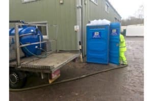 Chemical toilet servicing