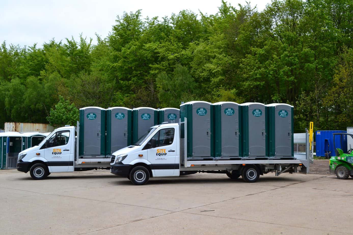 Delivery of toilets