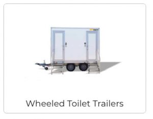 wheeled toilet trailers
