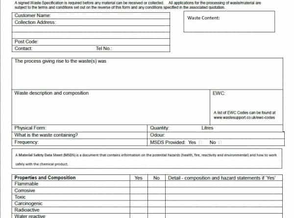 What Is A Waste Declaration Form? ? • Site Equip