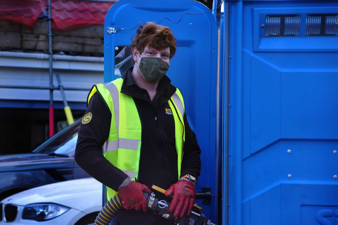 portable toilet emptying service near