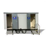 wheeled toilet trailer Wimbledon