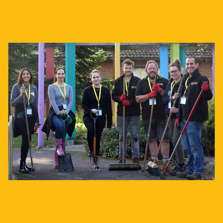 Site Equip volunteers at Treloar's Trust