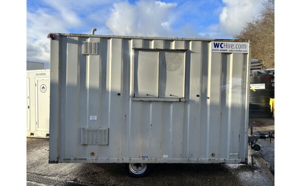 secondhand 12ft welfare unit in grey for sale