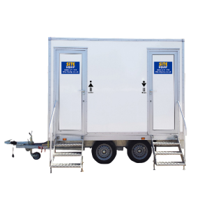1+1 Wheeled Toilet Trailer Hire