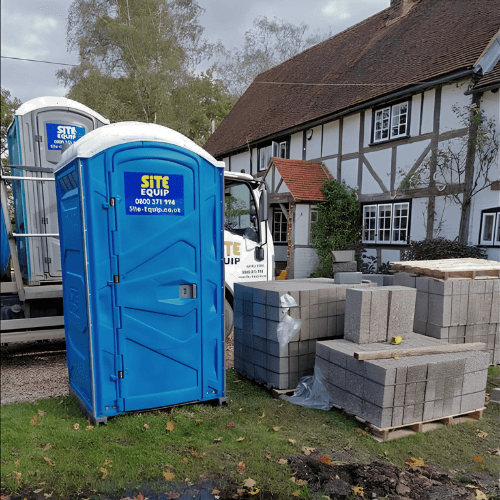 Builders toilet on site