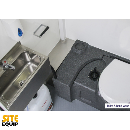 Recirculating toilet in Welfare Unit Hire
