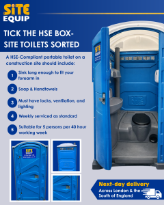TICK THE HSE BOX- SITE TOILETS SORTED