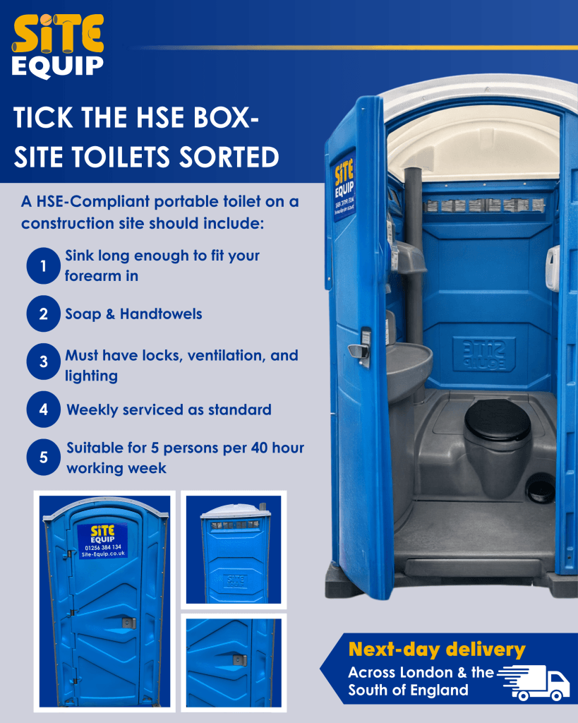 TICK THE HSE BOX- SITE TOILETS SORTED