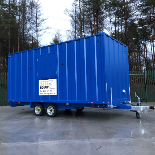 Welfare unit on site exterior