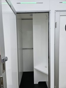 8 bay shower pods inside